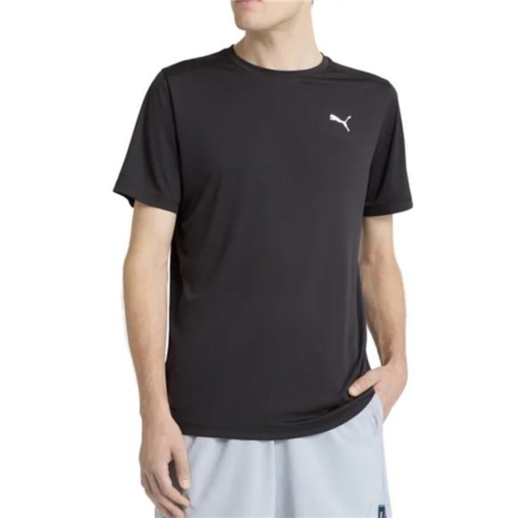 Puma Men's Short Sleeve Active T-Shirt (Black, Medium)